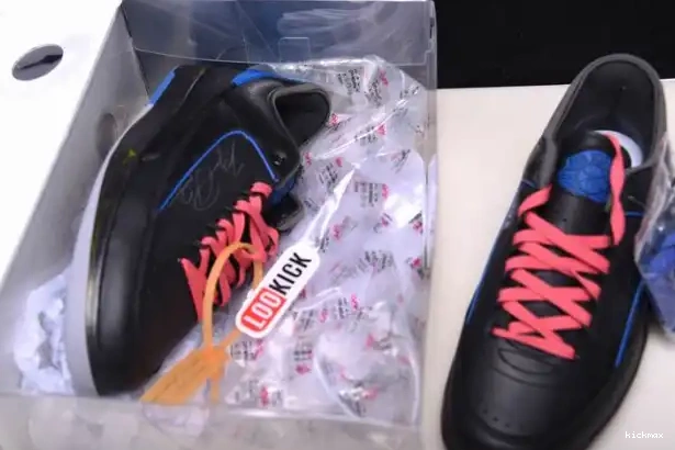 Rep MAX Blue SP Off-White Low Jordan Retro 2 DJ4375-004 Black 0322